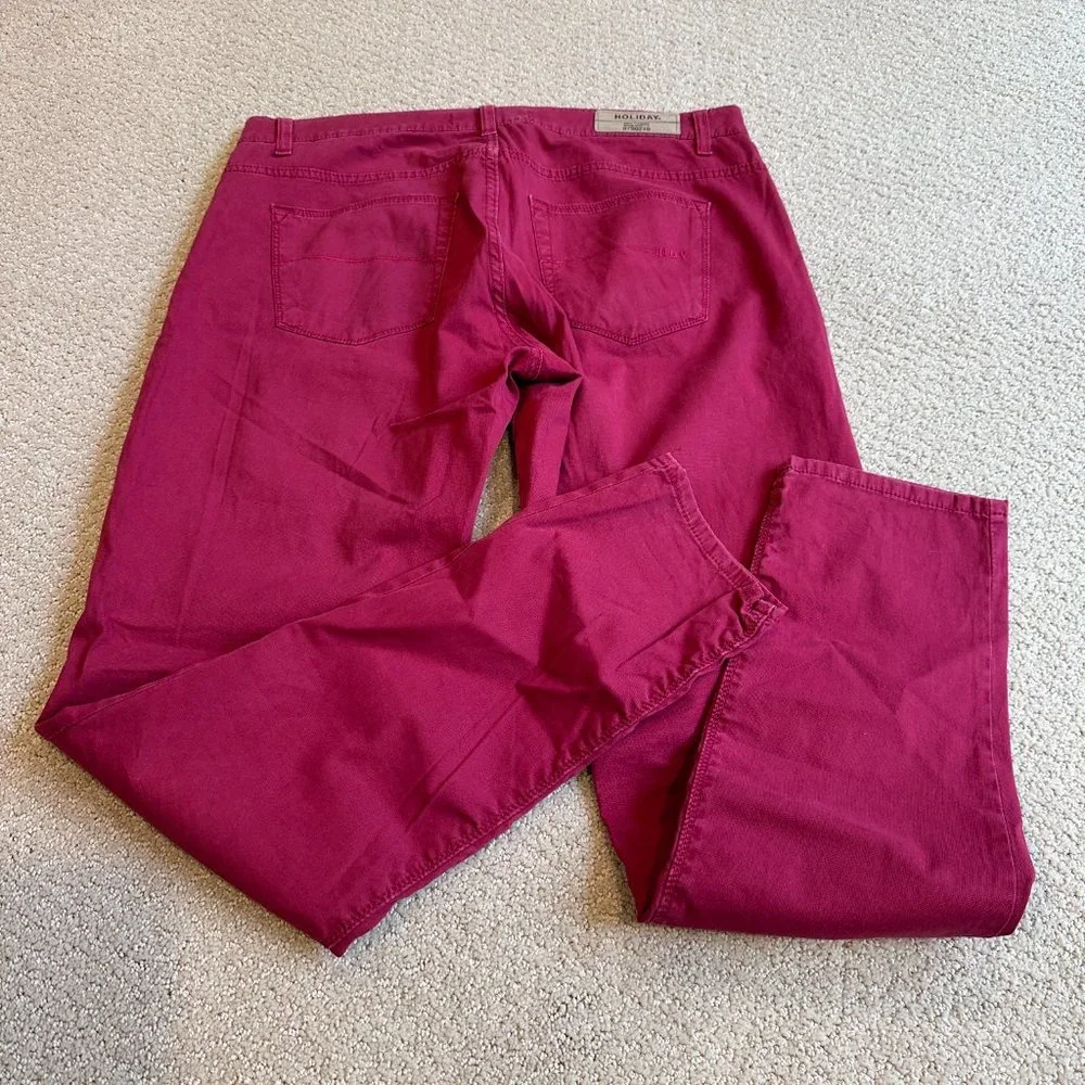 Holiday Brand Jeans Pants Red Straight Leg Preppy Classic Casual Friday Size 32